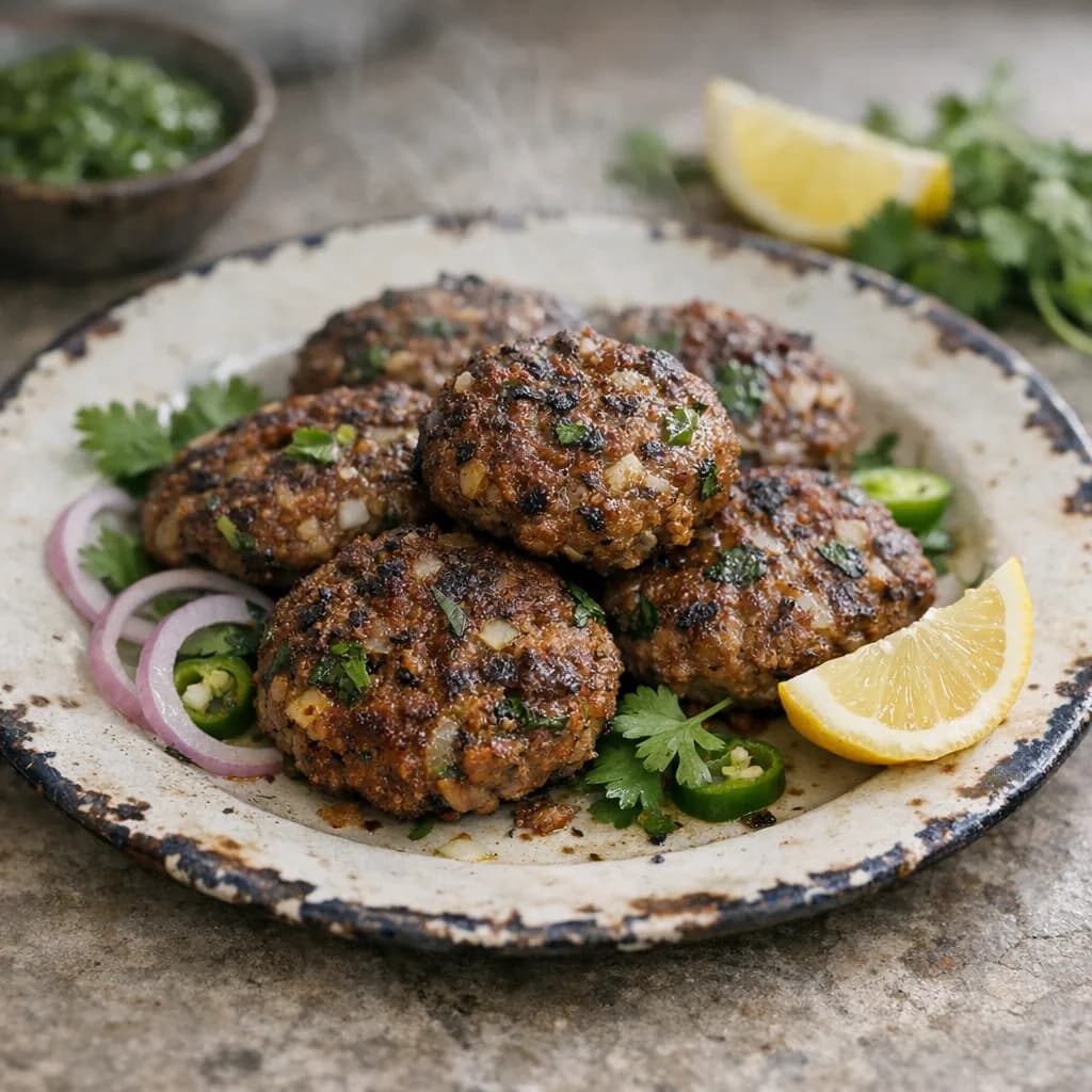 Spiced Beef Patties with Herbs recipe