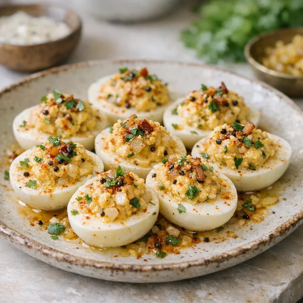 Spiced Buttermilk Deviled Eggs recipe