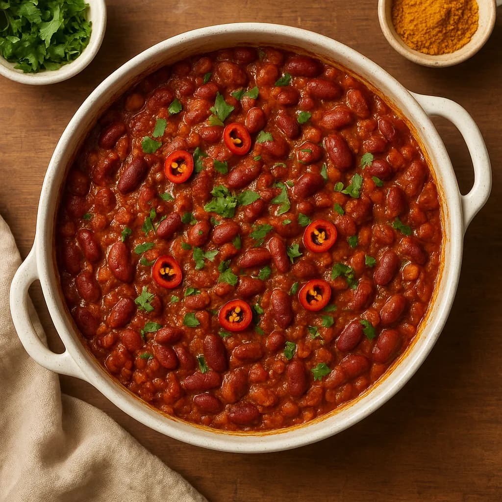 Spiced Indian Bean Bake recipe