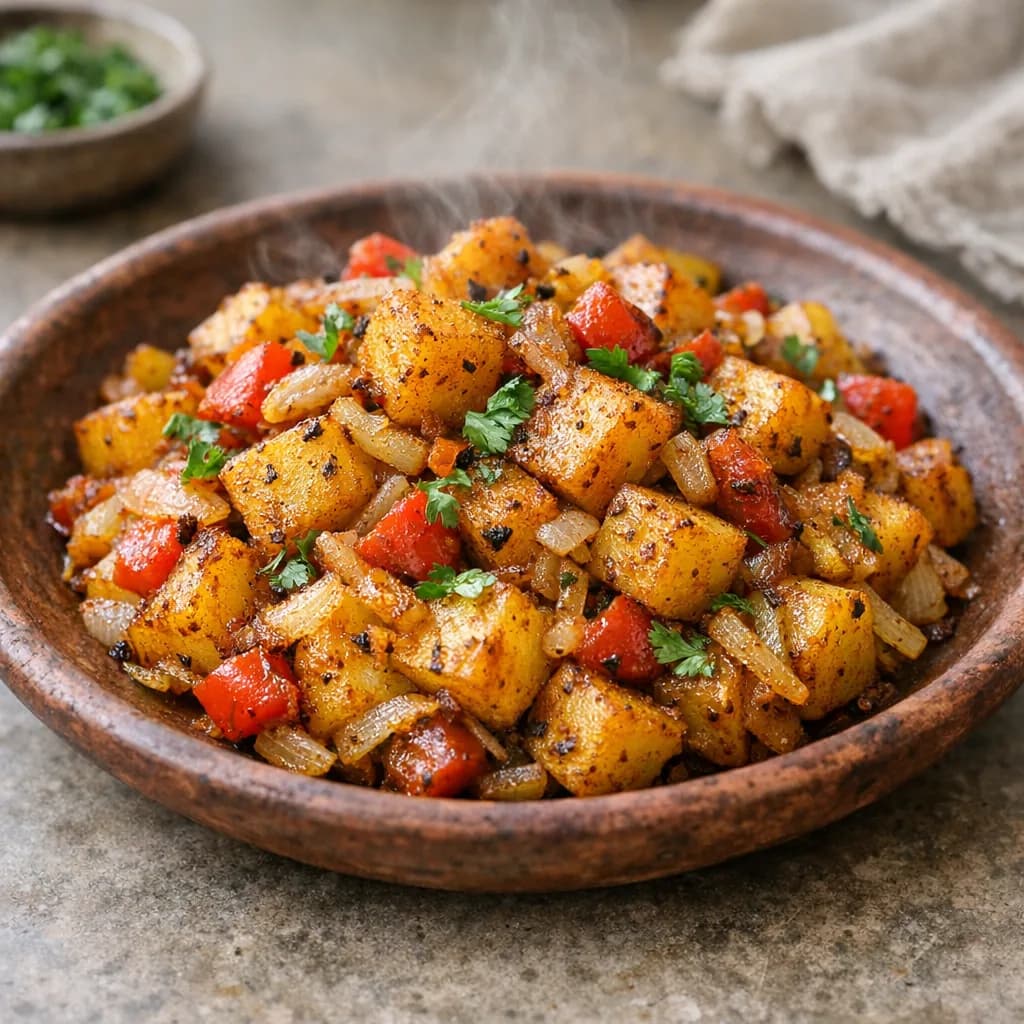 Spiced Vegan Potato Stir-Fry recipe