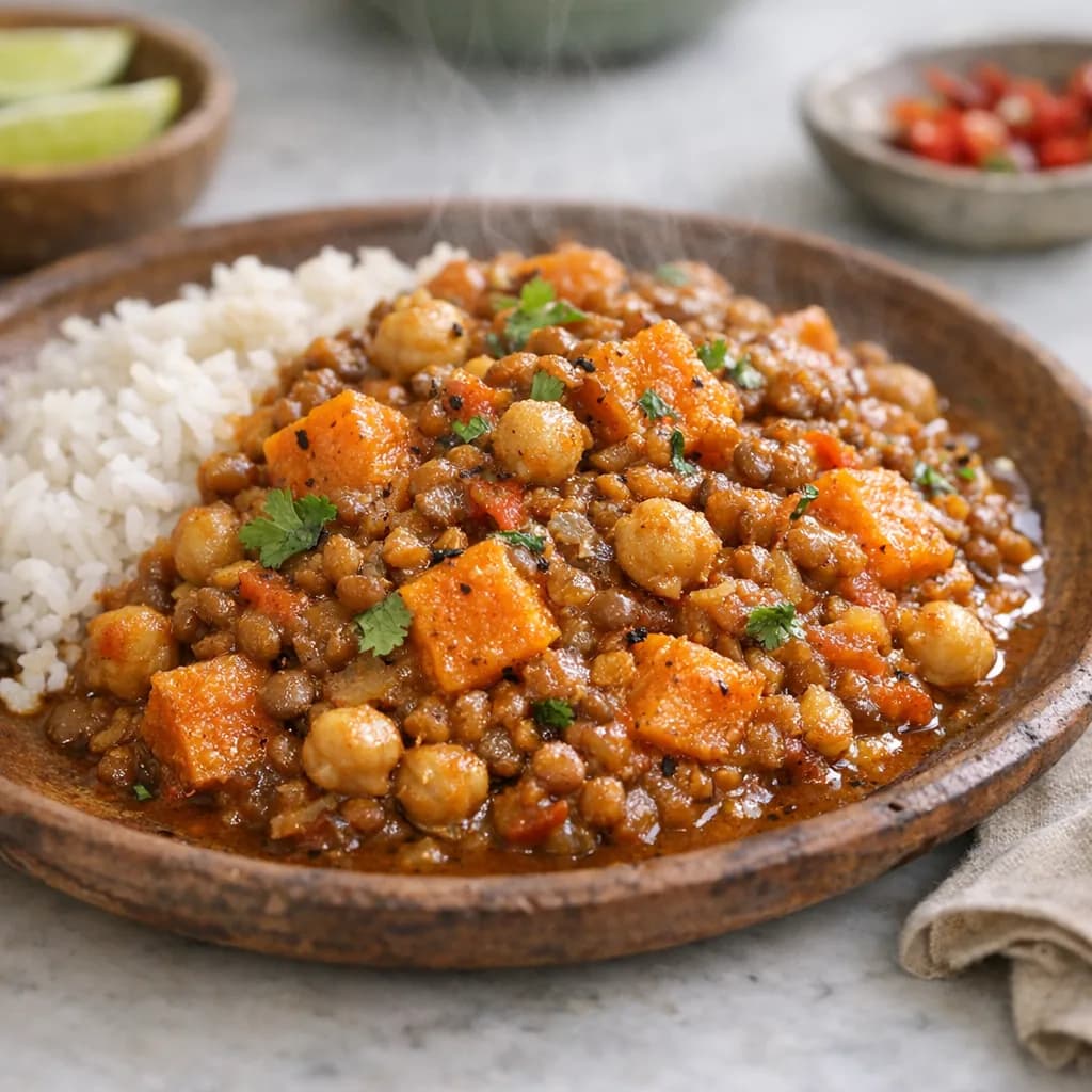 Spicy Vegan Lentil Curry recipe