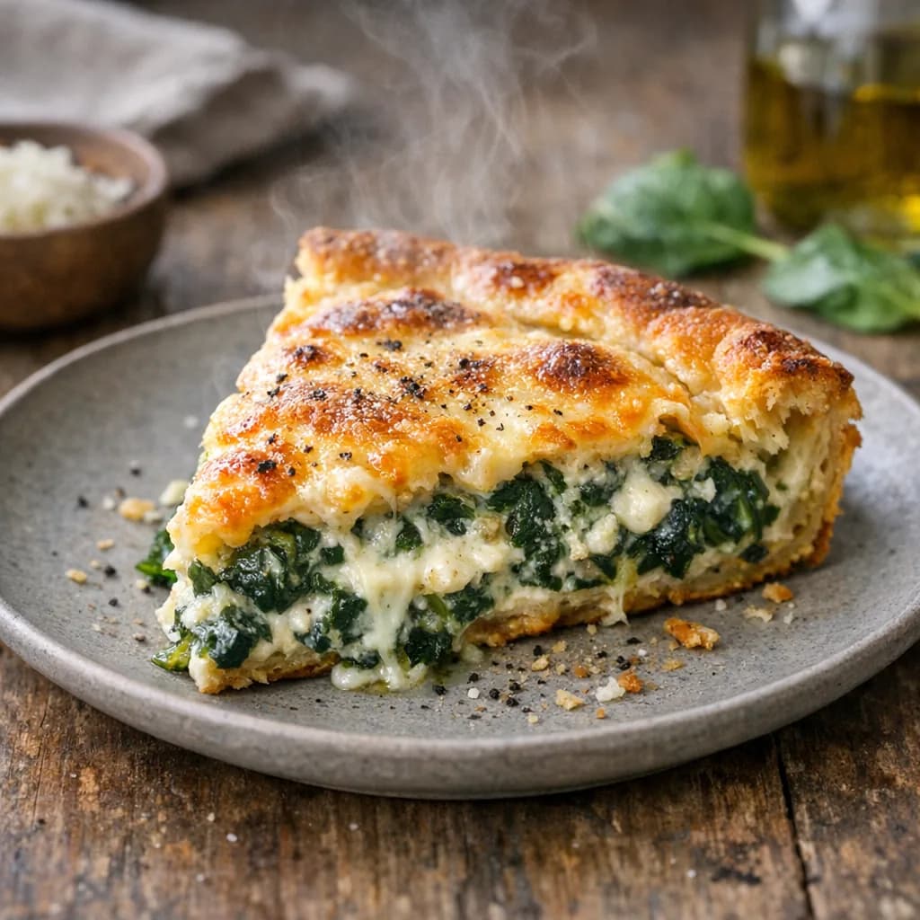 Spinach and Cheese Dinner Pie recipe
