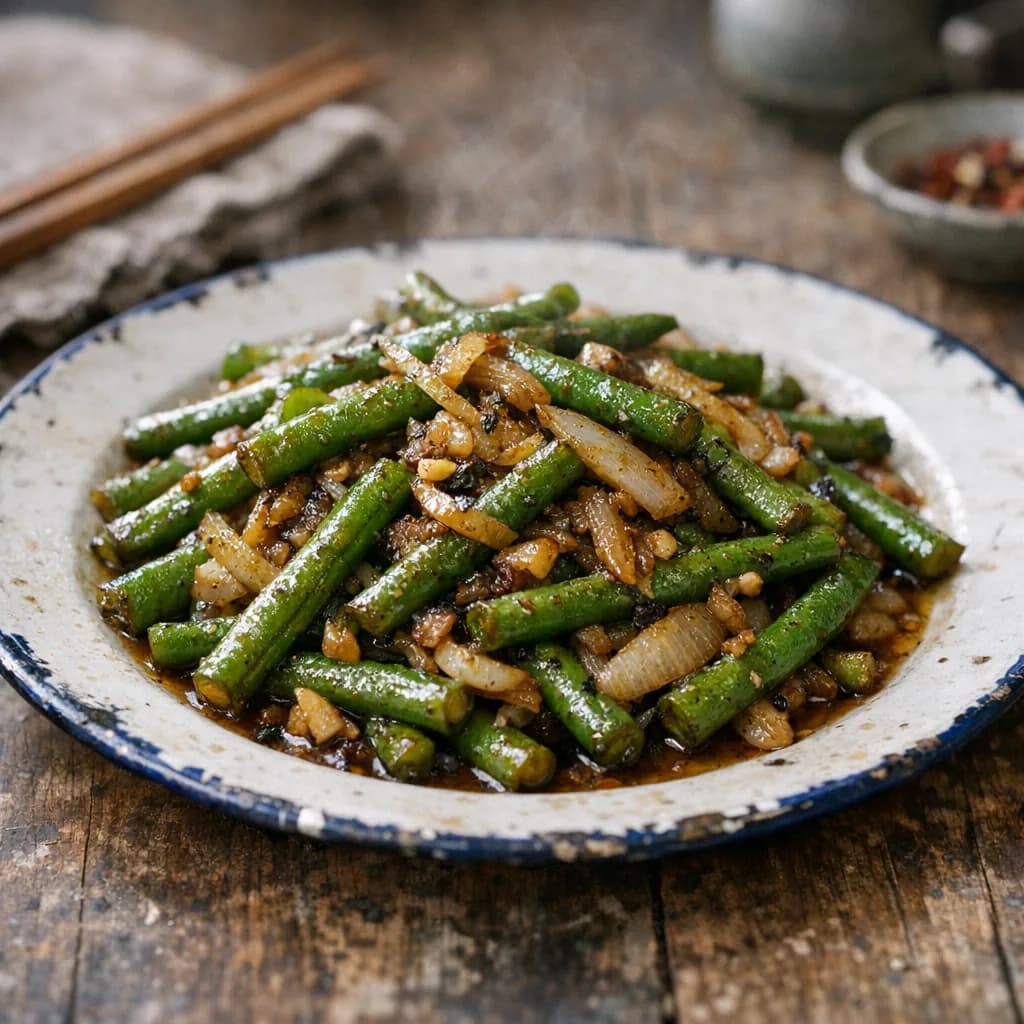 Stir-Fried Beef and Green Beans recipe