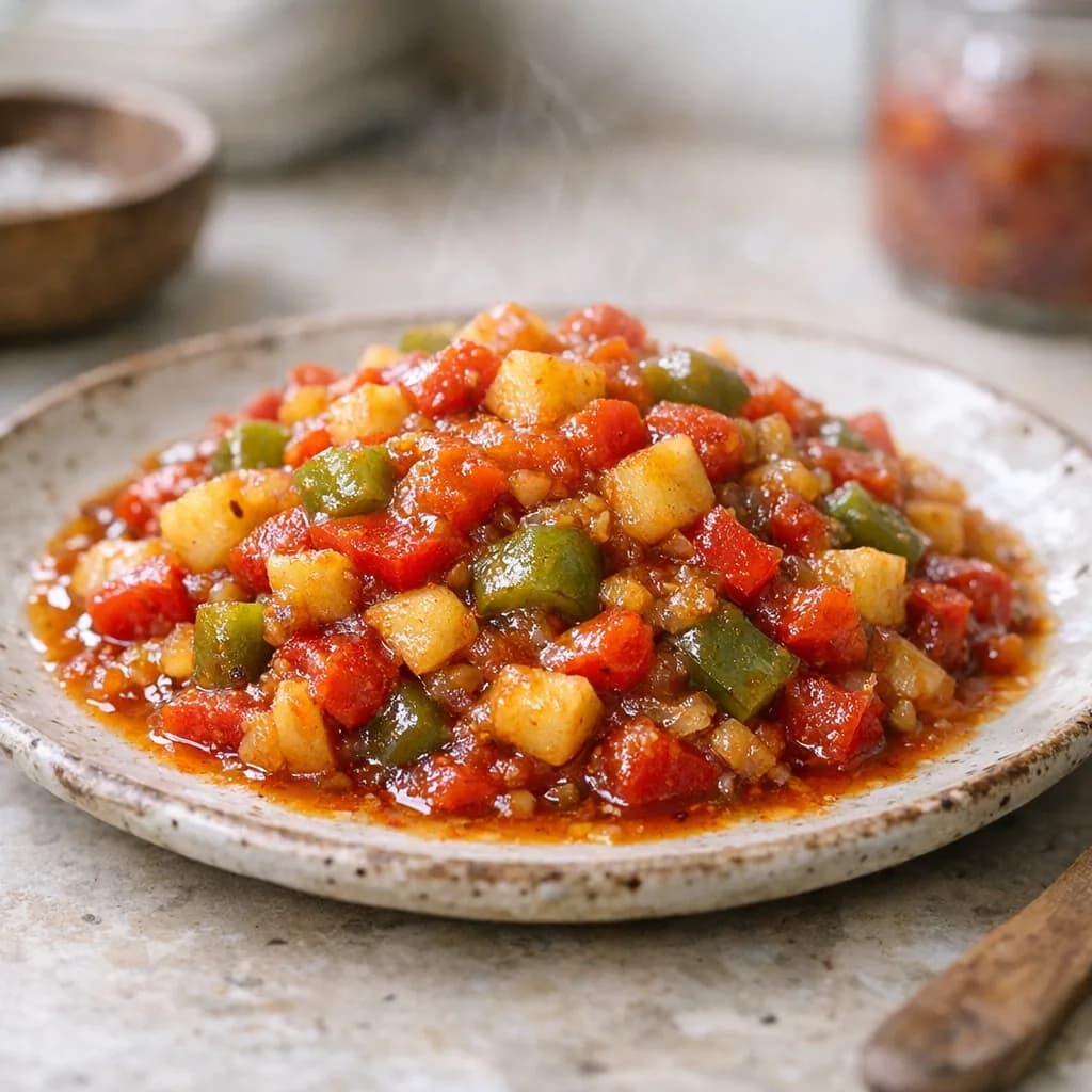 Sweet and Spicy Vegetable Relish recipe
