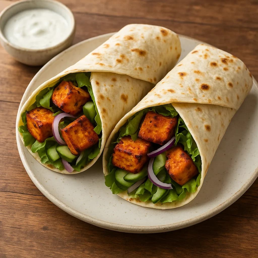Tandoori-Spiced Paneer Wraps recipe