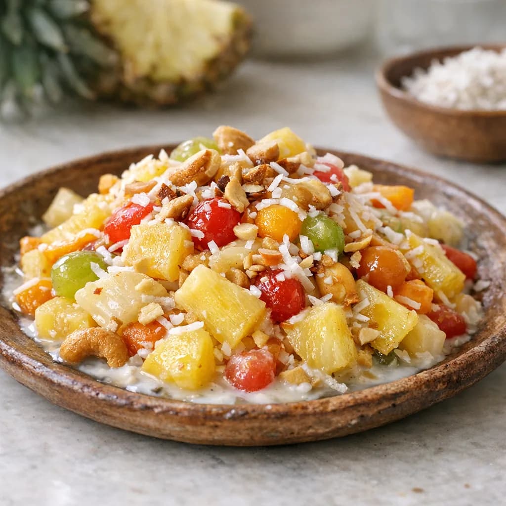 Tropical Nutty Dinner Salad recipe