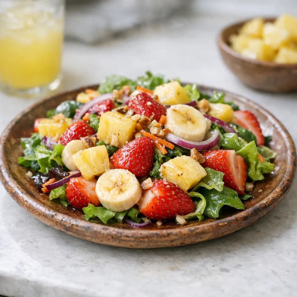 Tropical Strawberry Dinner Salad recipe