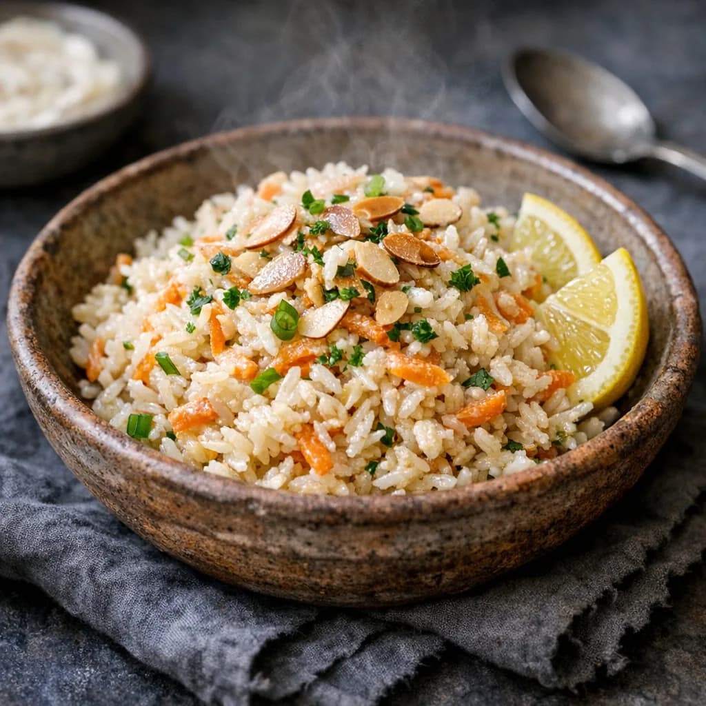 Tuna and Almond Rice Bowl recipe