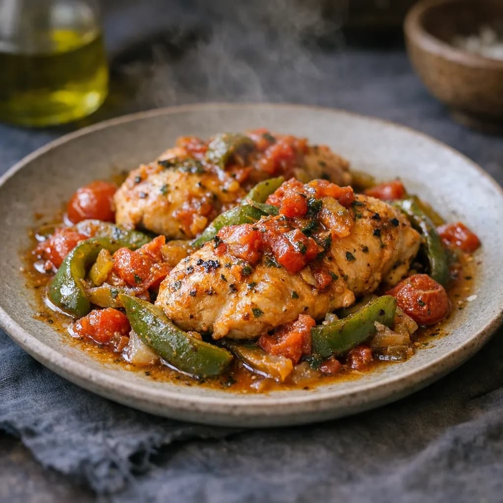 Tuscan Chicken with Vegetables recipe