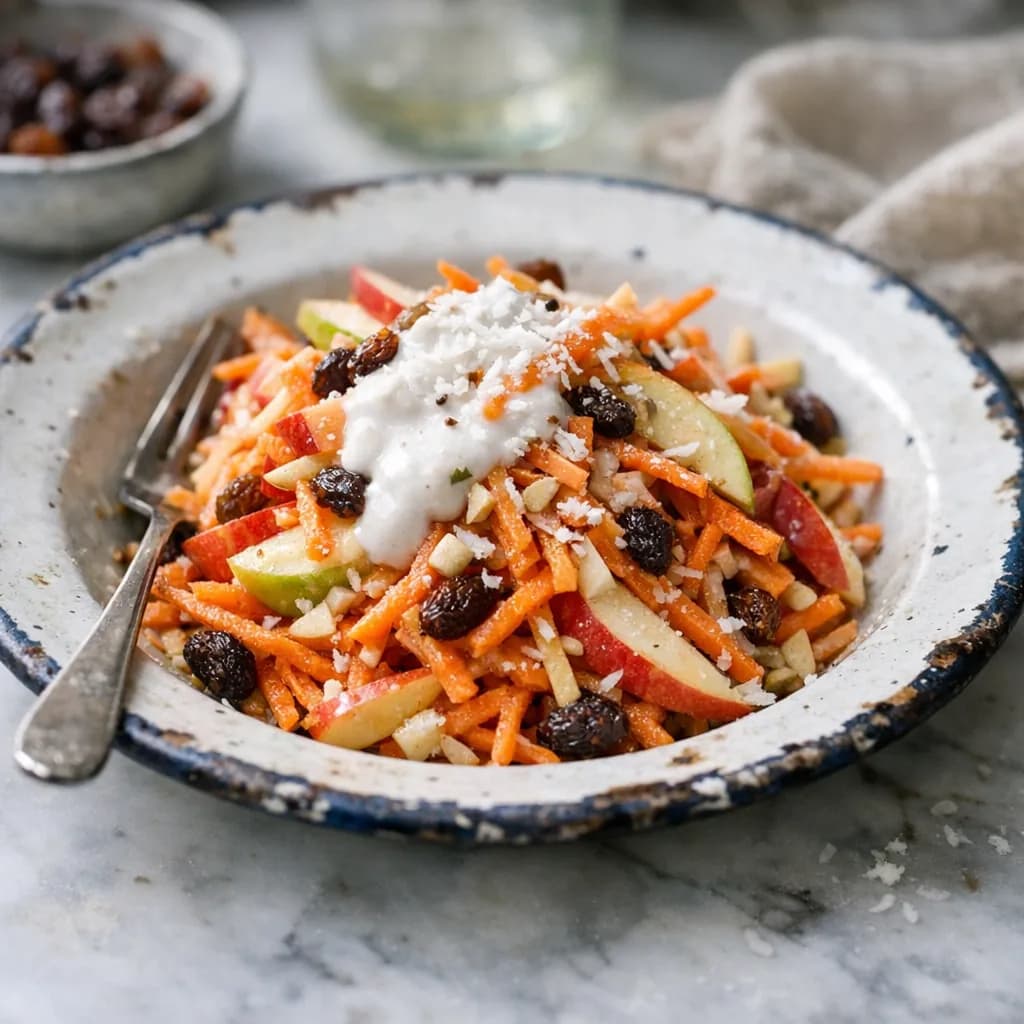 Vegan Apple-Carrot Salad Bowl recipe