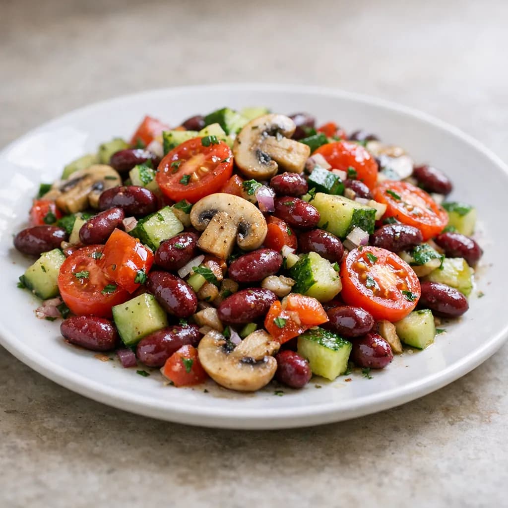 Vegan Bean and Vegetable Salad recipe