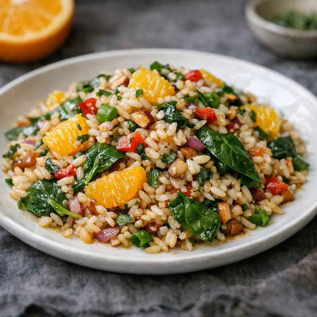 Vegan Citrus Rice Salad recipe