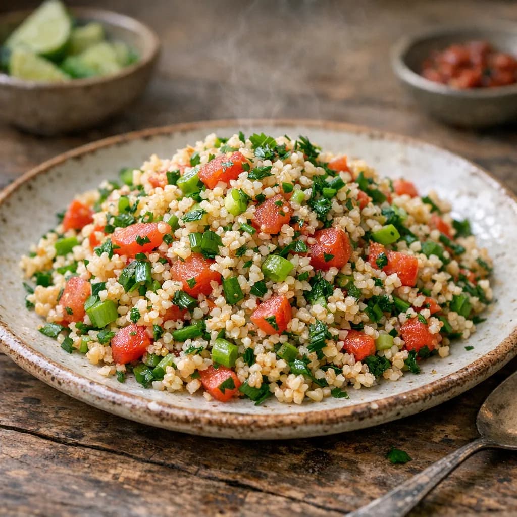 Vegan Cracked Wheat Salad recipe