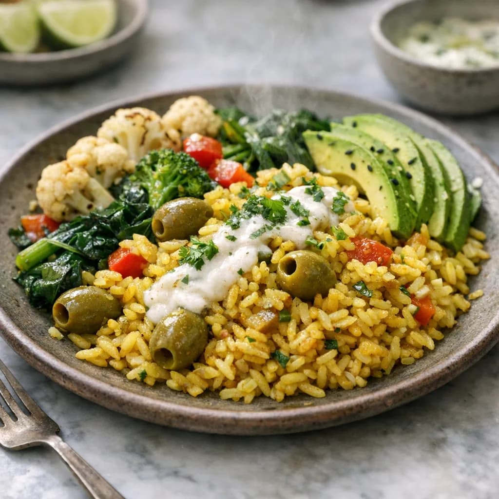 Vegan Curried Rice Bowl recipe