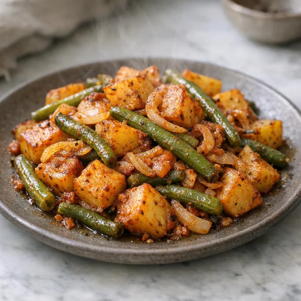 Vegan Green Bean and Potato Bake recipe