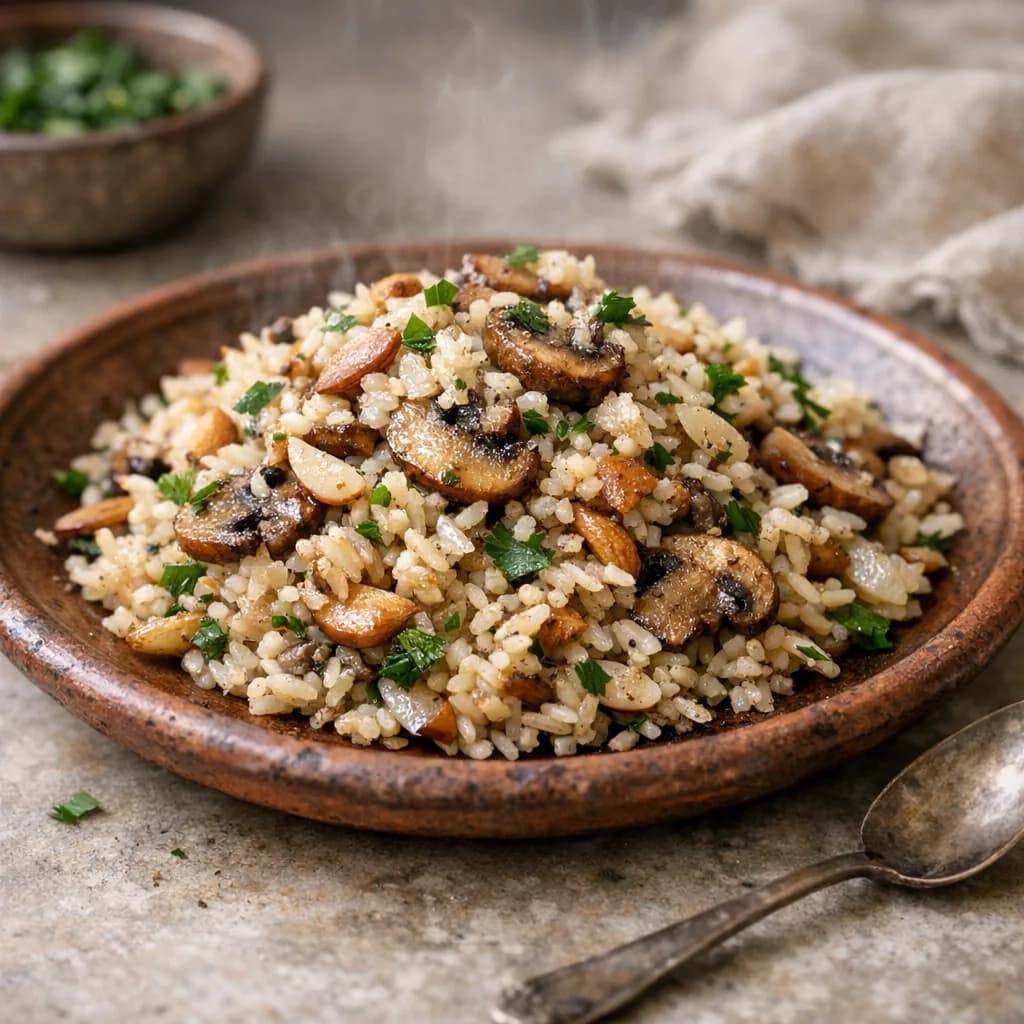 Vegan Almond Rice Pilaf recipe