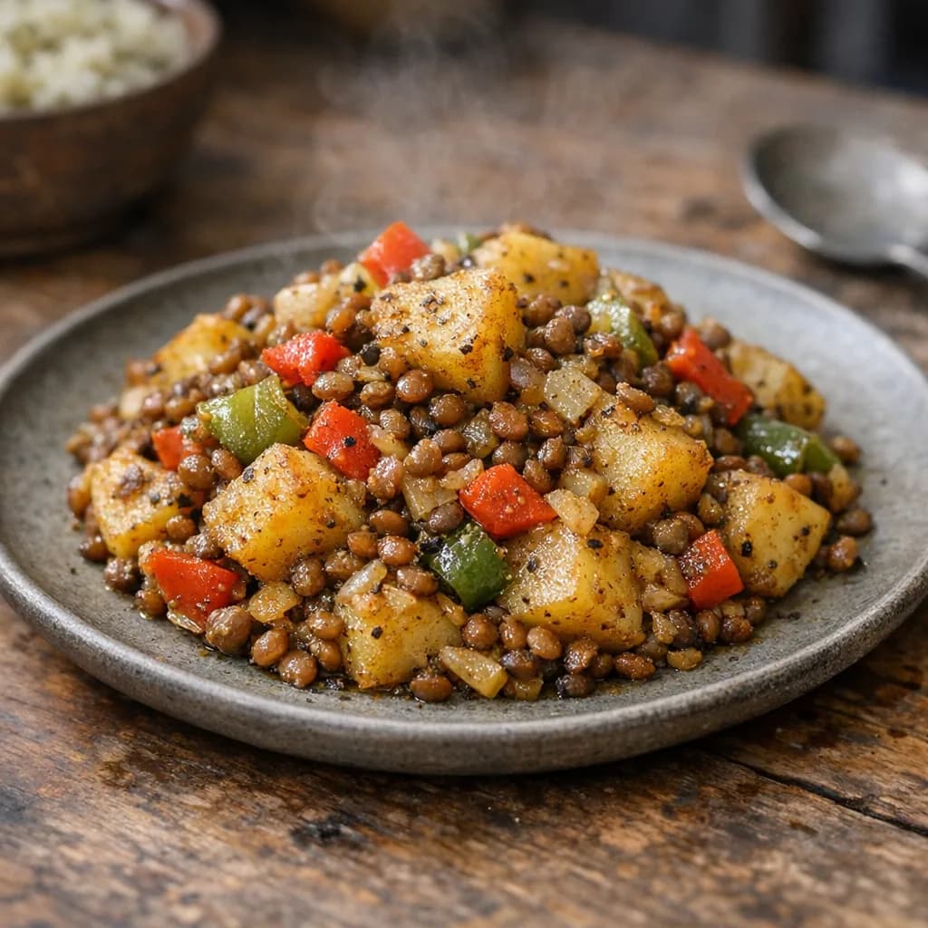 Vegan Potato and Lentil Bake recipe