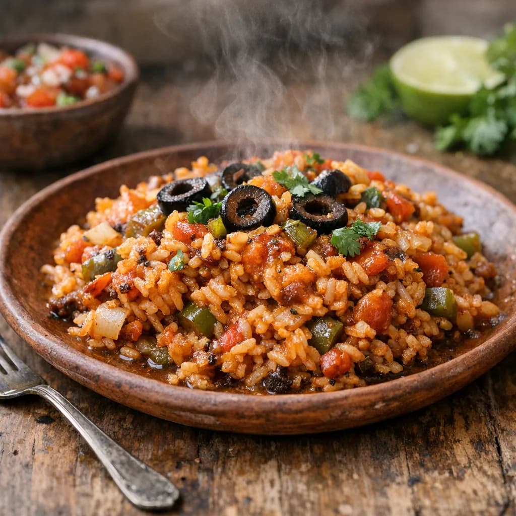 Vegan Spanish Rice Bake recipe