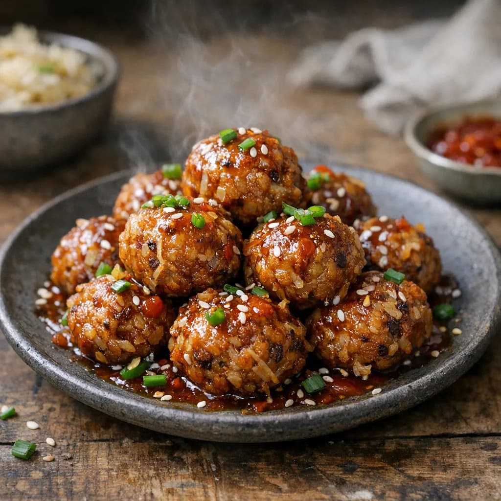 Vegetarian Sauerkraut Meatballs recipe