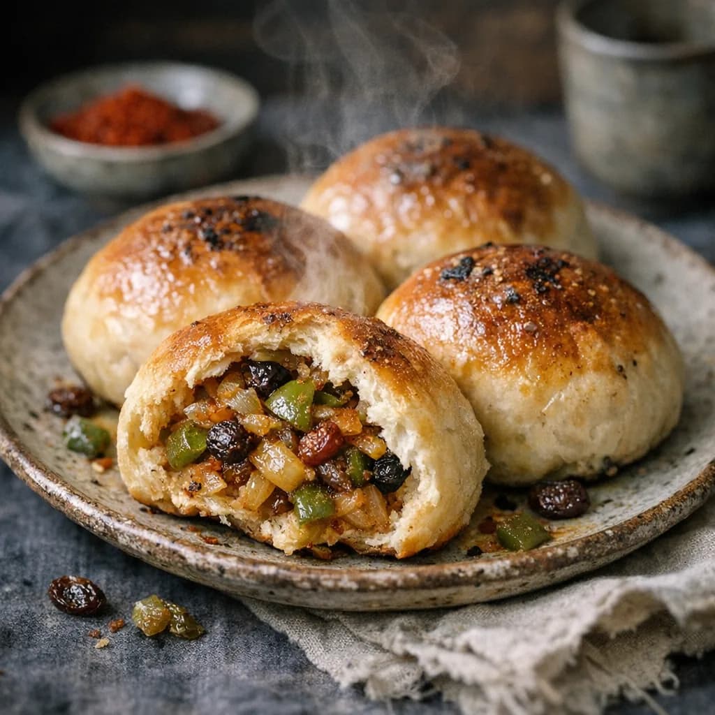 Vegetarian Savory Buns recipe