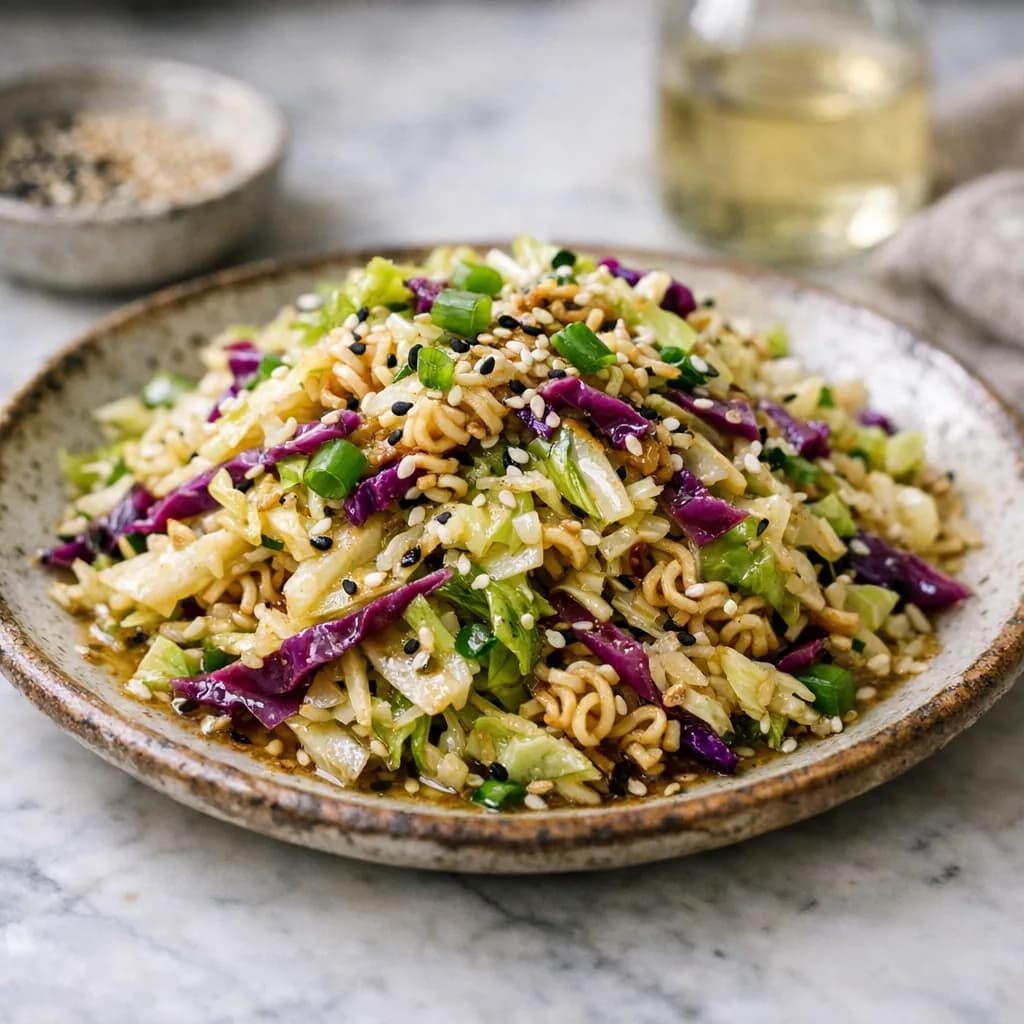 Vegetarian Sesame Cabbage Salad recipe