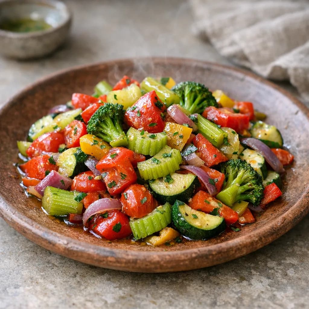 Vibrant Vegan Vegetable Saute recipe