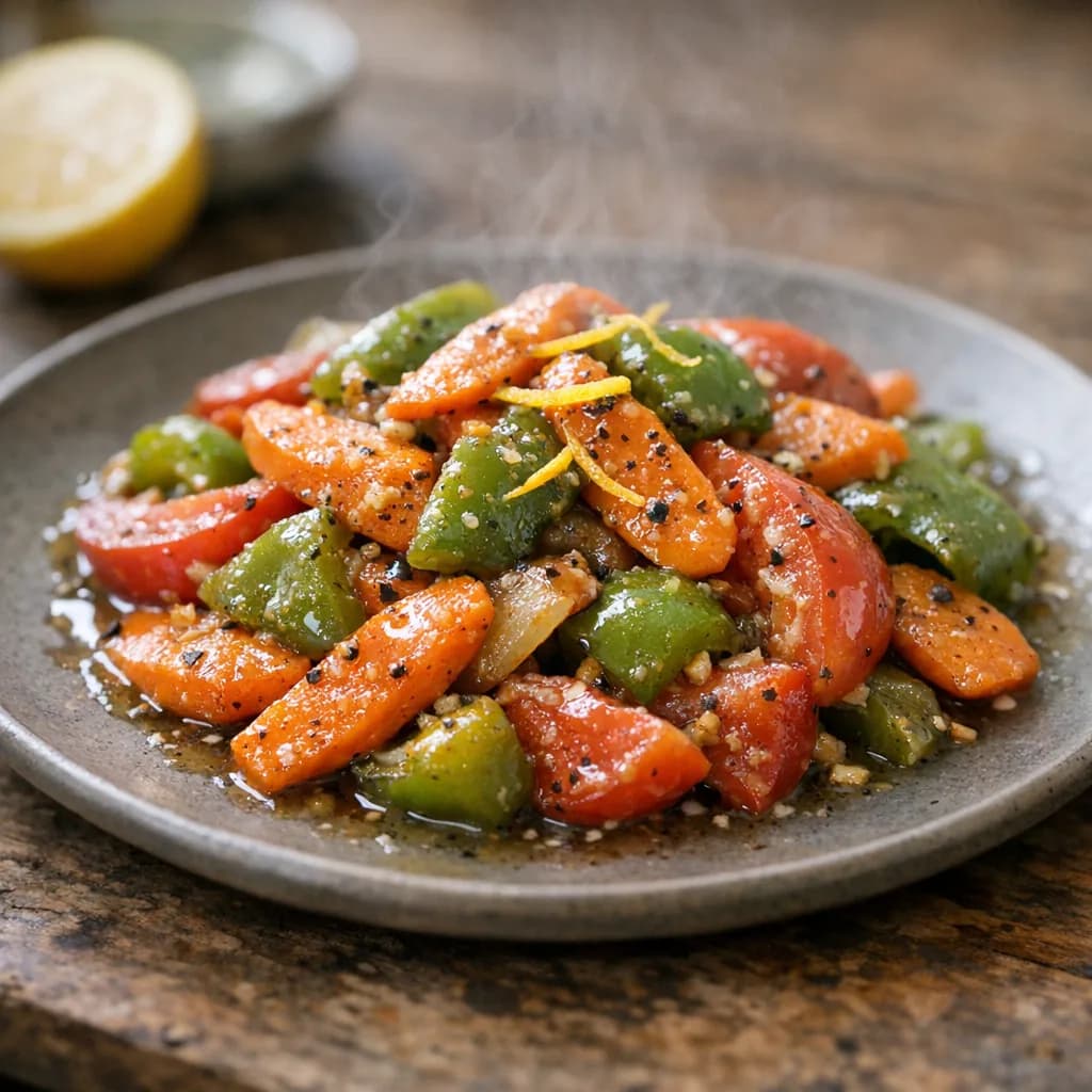 Zesty Lemon Pepper Beef Stir-Fry recipe