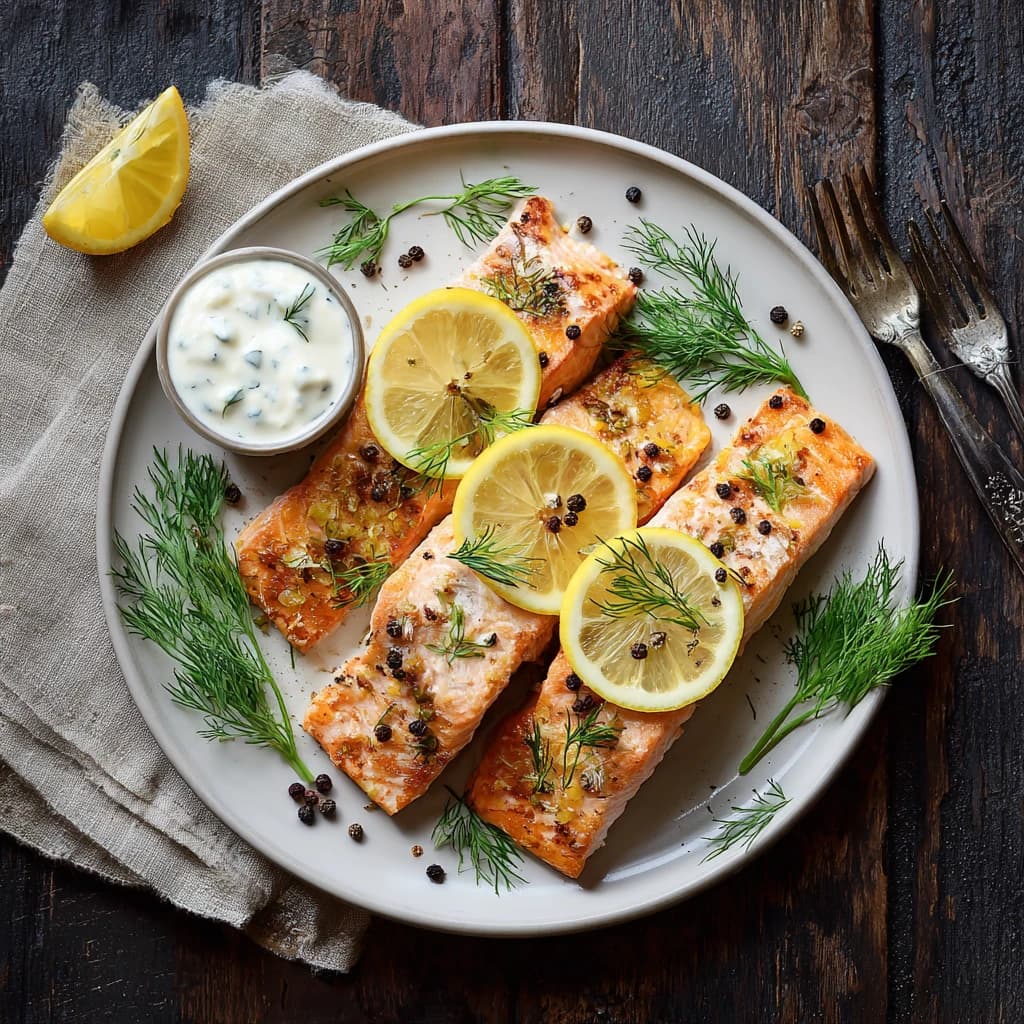 Baked Lemon Salmon Tartare Sauce Recipe Kit recipe
