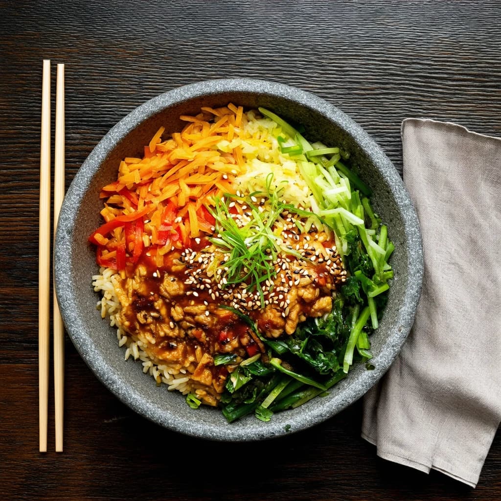 Bibimbap Cheat Version with Pre-Made Sauce Recipe Kit recipe
