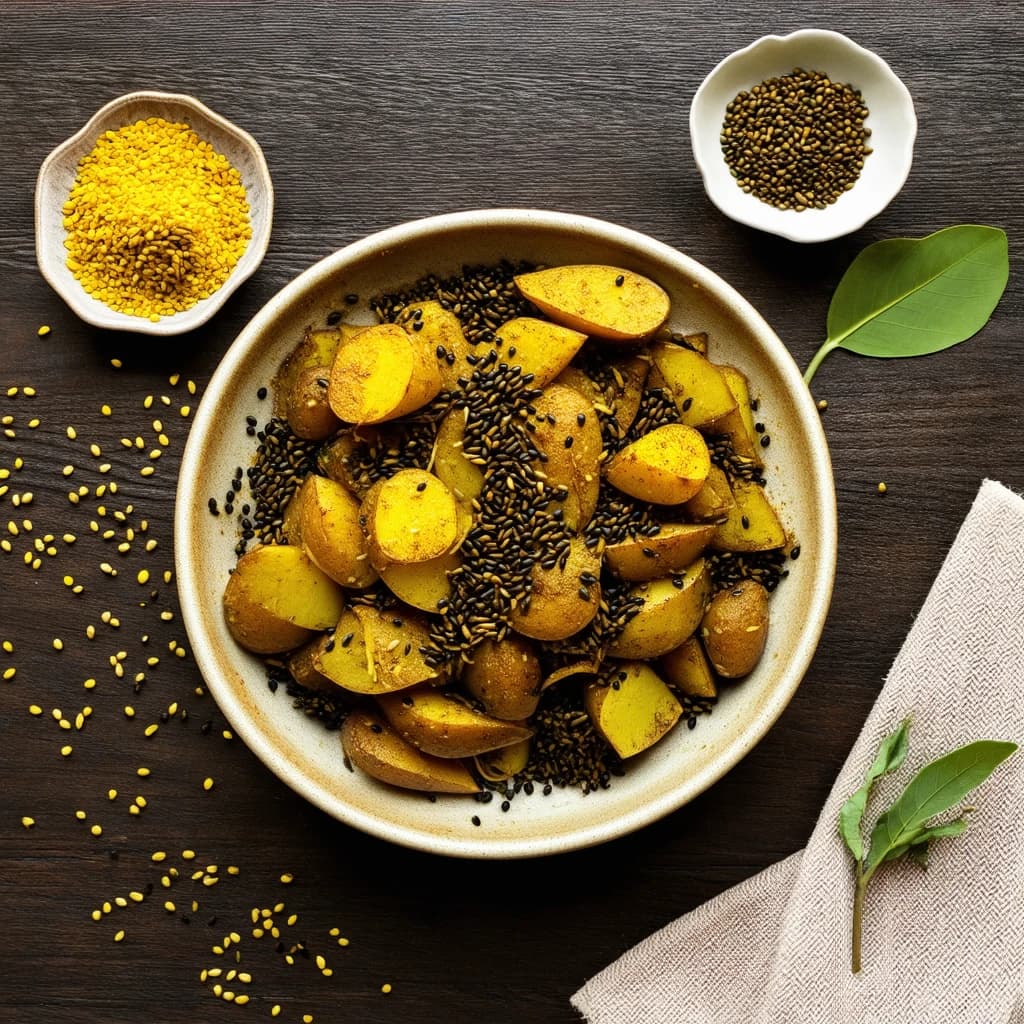 Black Mustard Seeds Potato Stir-Fry Recipe Kit recipe