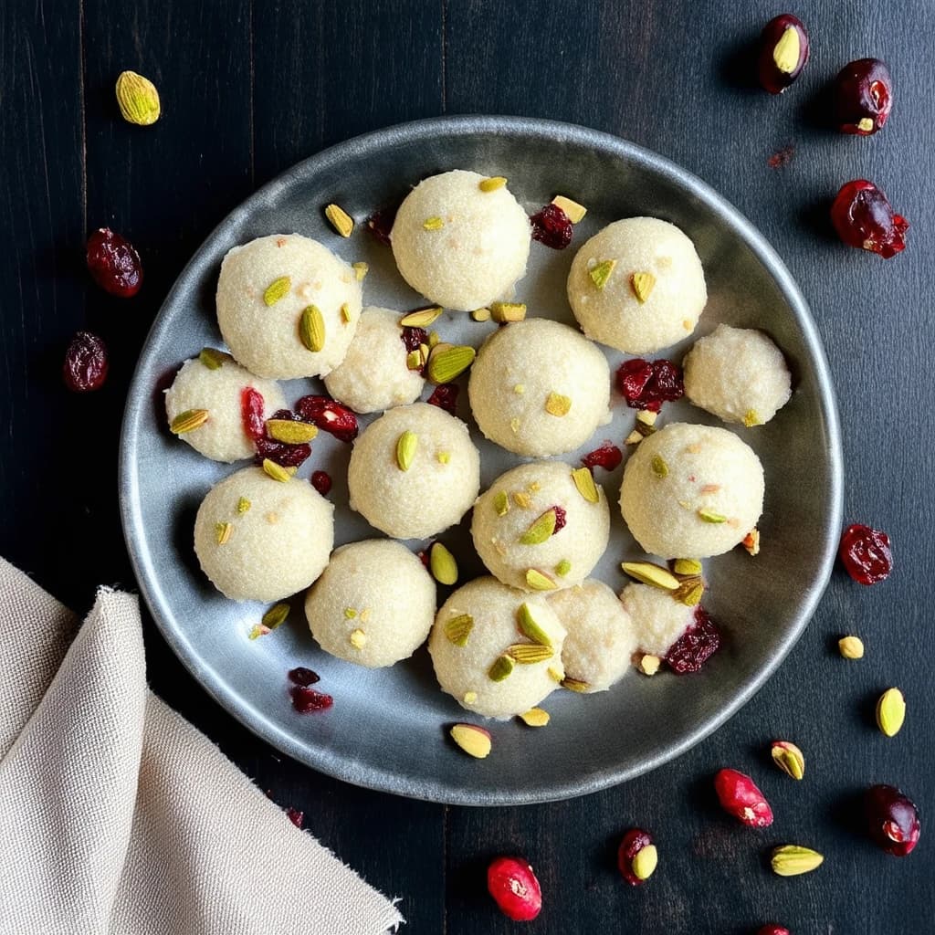 Cranberry malai ladoo Recipe Kit recipe