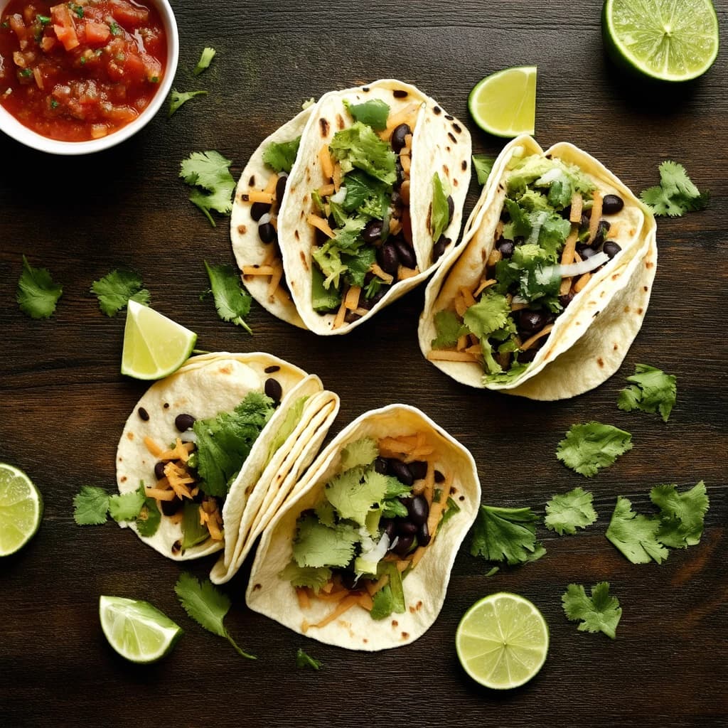 Quick Epazote And Black Bean Tacos Recipe Kit recipe