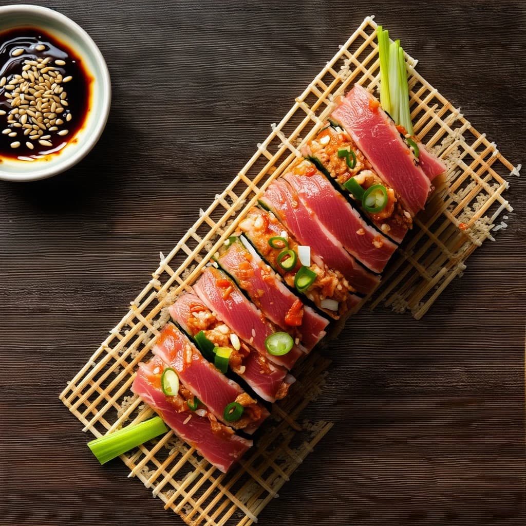 Spicy Korean Tuna Kimbap No-Cook Version Recipe Kit recipe