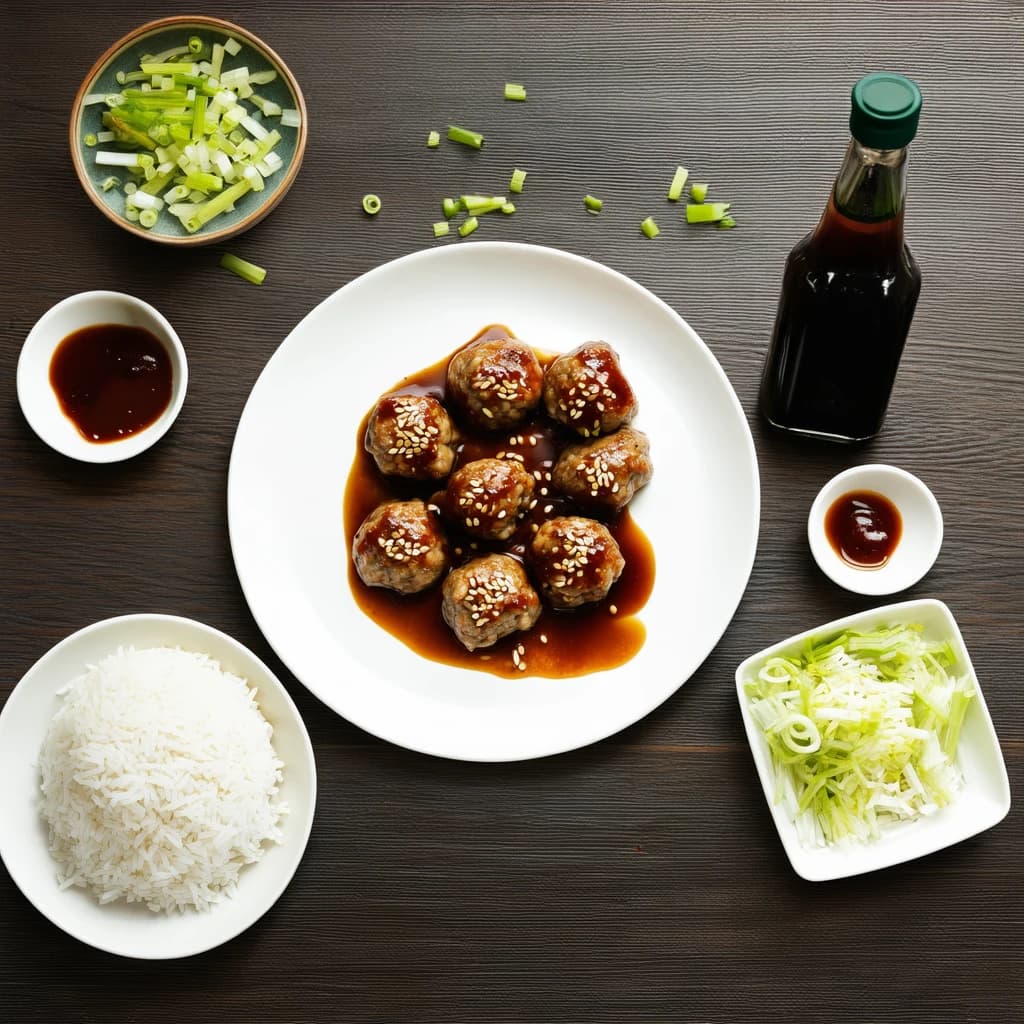 Teriyaki Meatball Platter Recipe Kit recipe