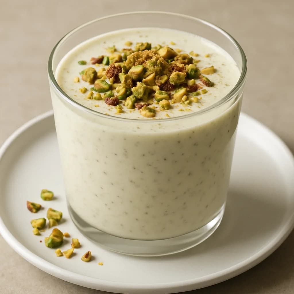 Cardamom Pistachio Lassi Delight recipe