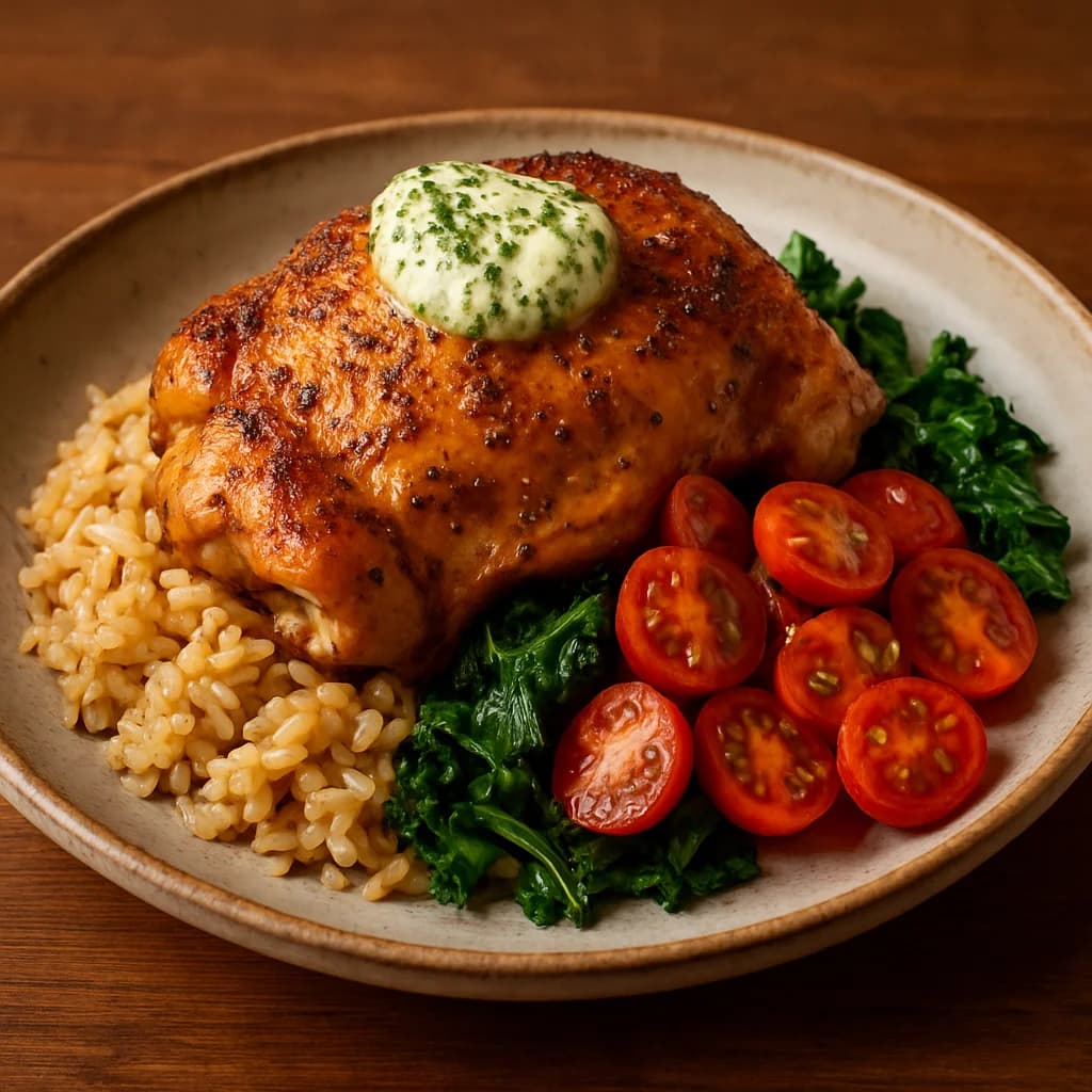 Classic Roast Chicken Bowl with Herb Butter recipe