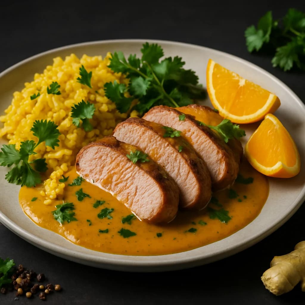 Dutch Pork Filet with Orange-Dijon Sauce recipe