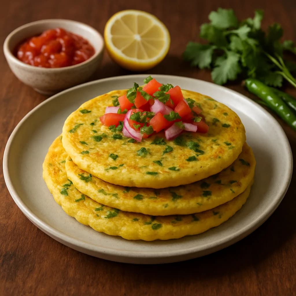 Fluffy Bengali Lentil Pancakes recipe