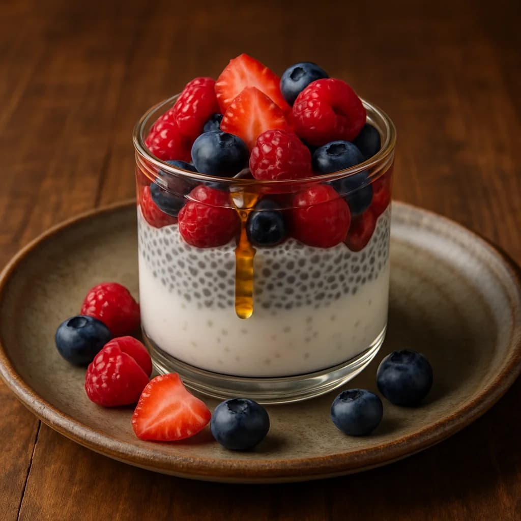 Greek Yogurt Chia Berry Parfait recipe