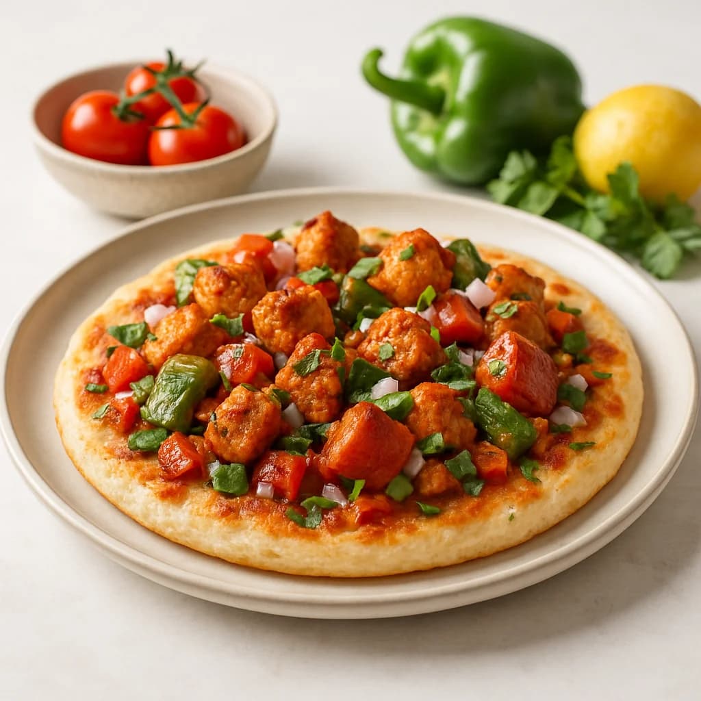 Hearty Tandoori Vegetable Uttapam recipe
