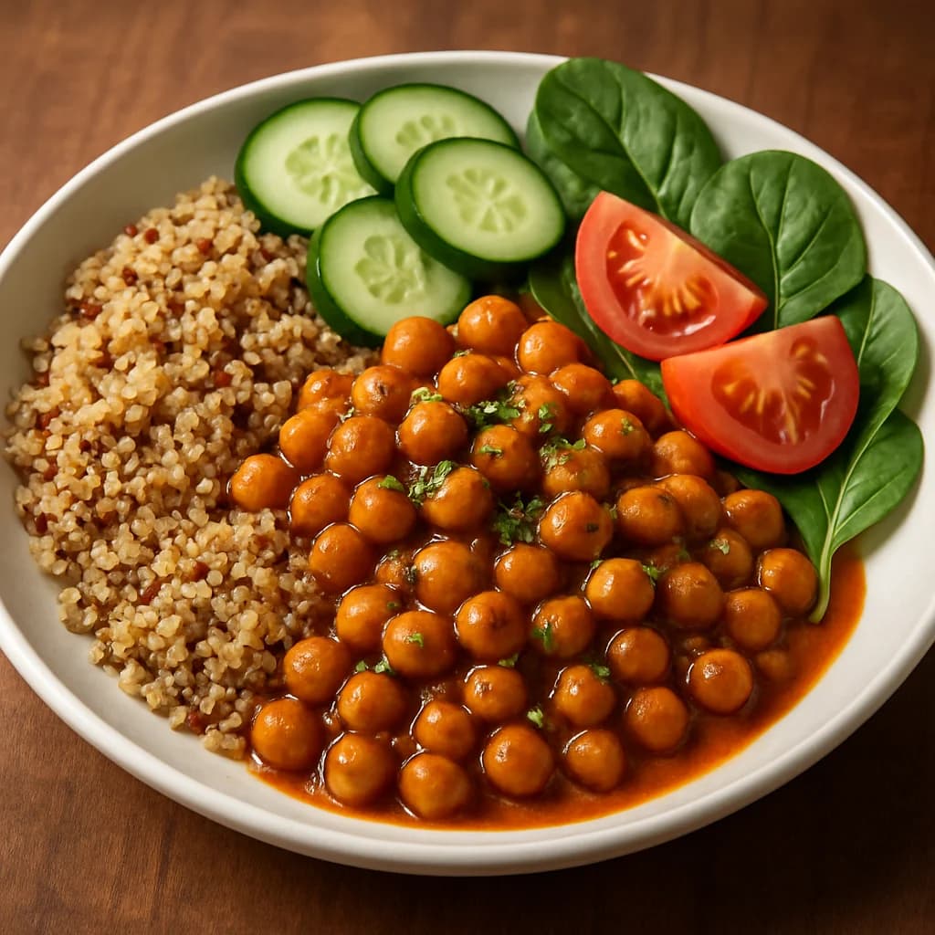 Masala Chickpea Quinoa Bowl recipe