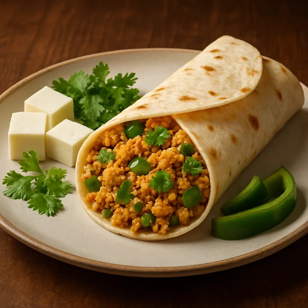 Paneer Bhurji Wrap Recipe Kit recipe
