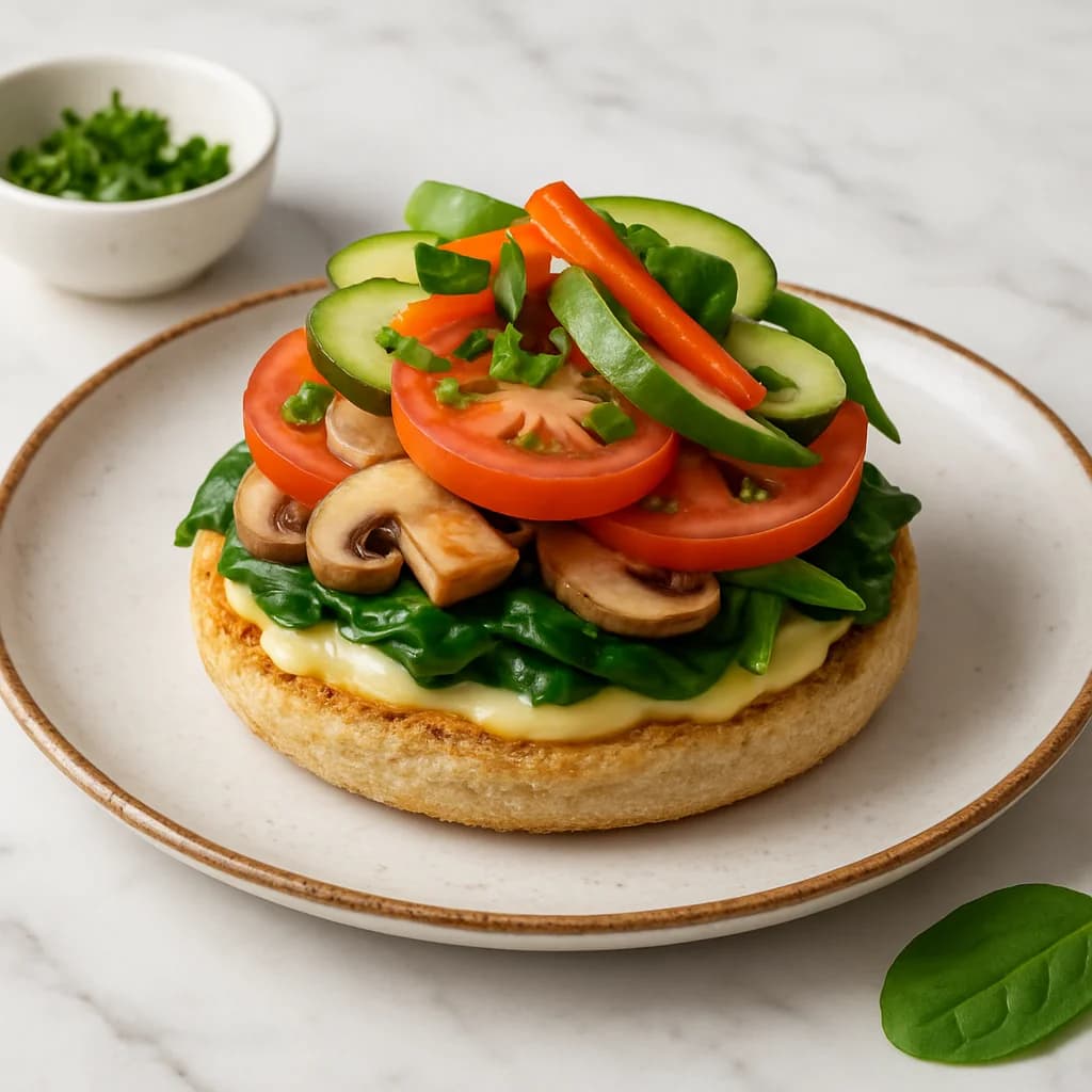Quick Veggie English Muffin Delight recipe