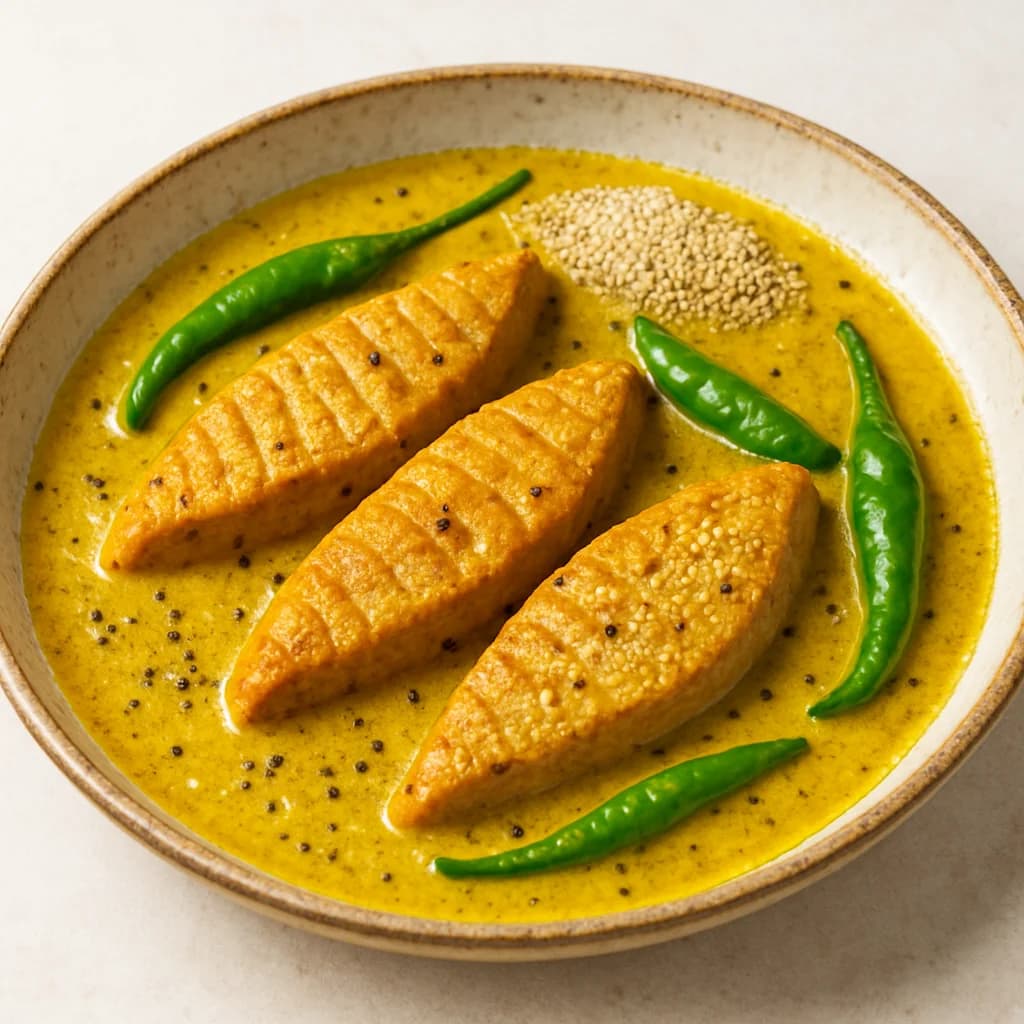 Golden Mustard Bliss Maach Curry recipe