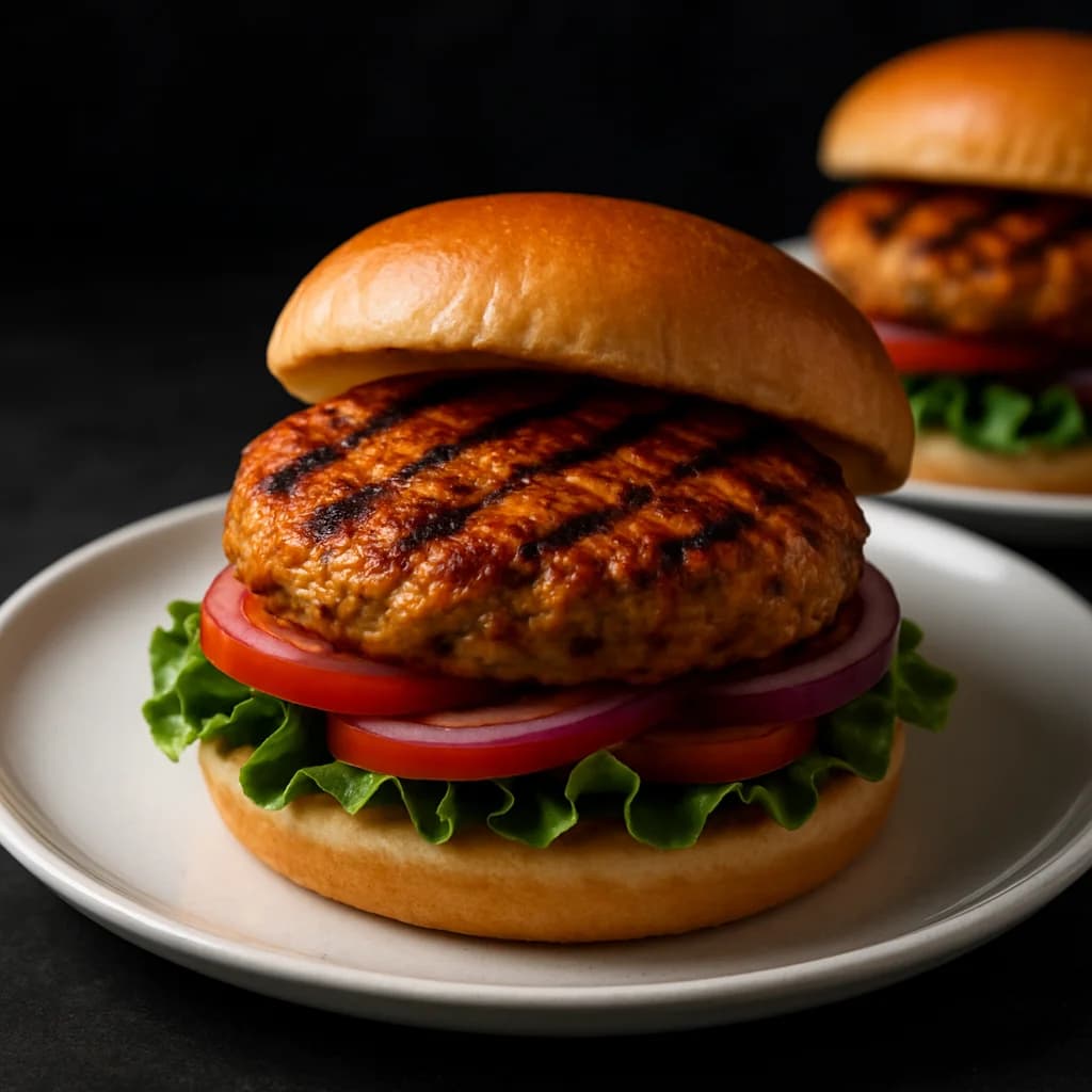 Smoky Mustard Turkey Burgers recipe