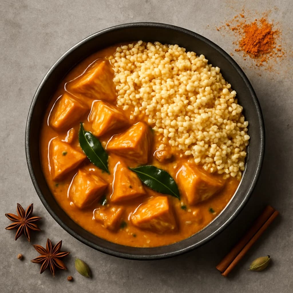 Spiced Jackfruit and Millets Stew recipe