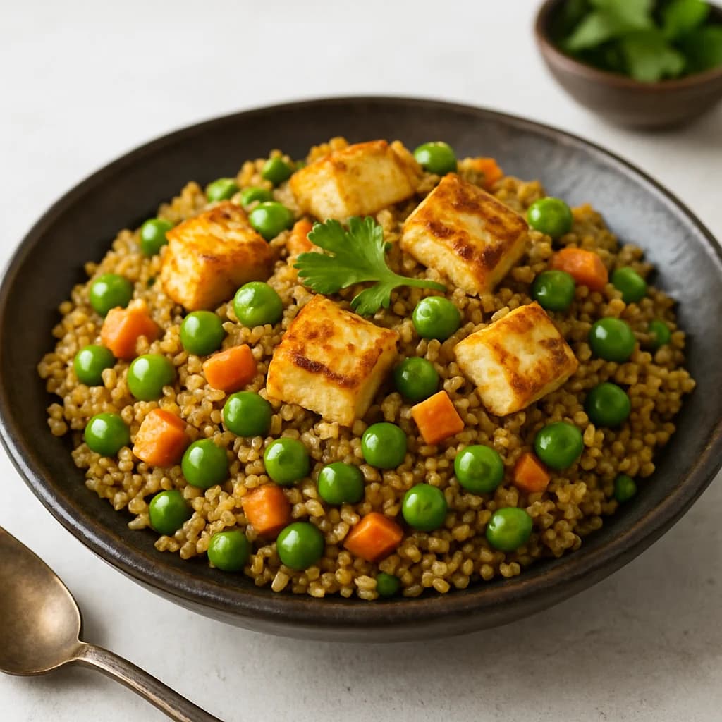 Spiced Paneer Millet Pulao recipe