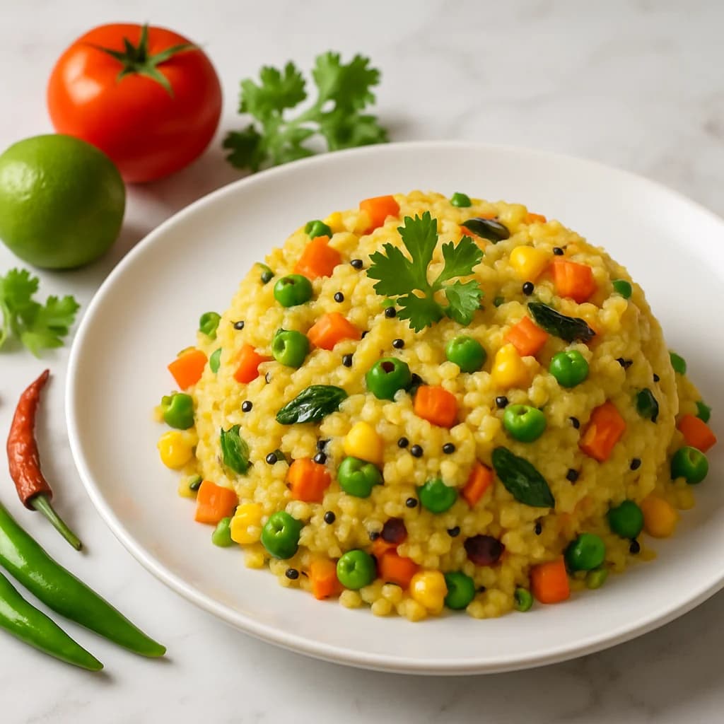 Spiced Vegetable Upma Delight recipe