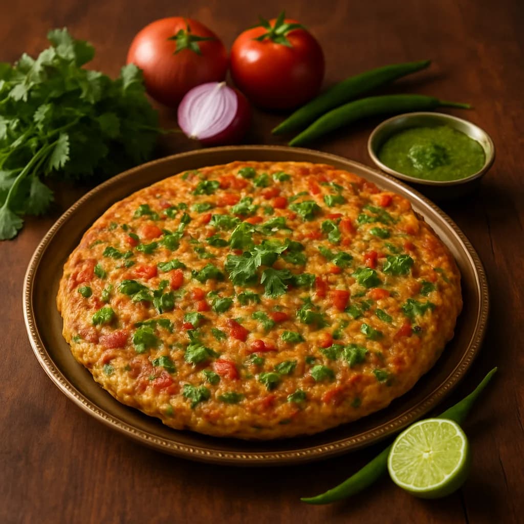 Spicy Tawa Vegetable Moonglet recipe