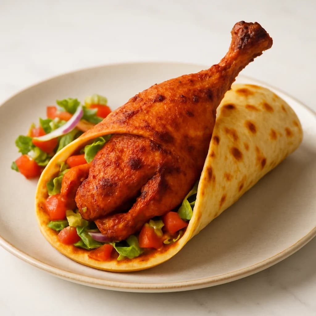 Tandoori Chicken Masala Wrap recipe